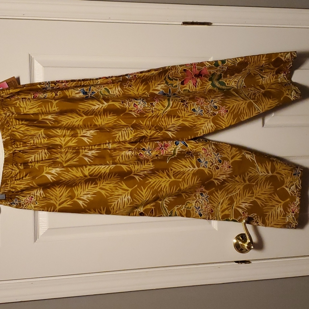 Natural Batik Village Wide Leg Pants